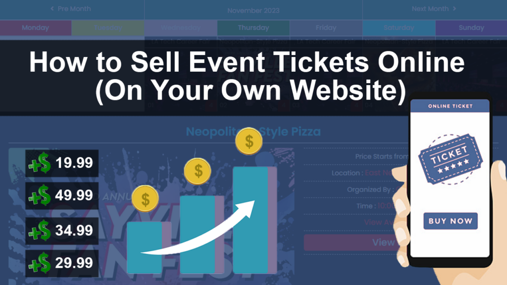 how to sell event tickets online on your own website