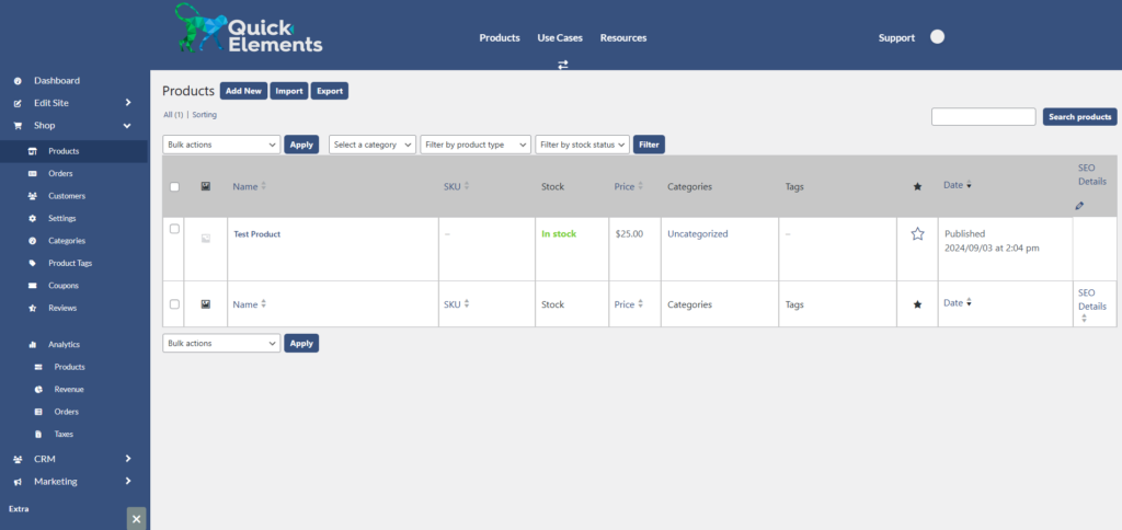 How to Edit Products in Quick Elements